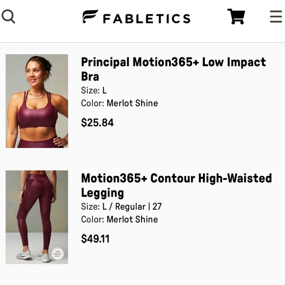 Fabletics Set - Size Large - Picture 1 of 6